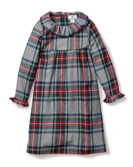 Plaid Long Sleeve Nightgown