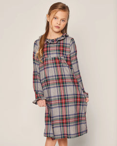 Plaid Long Sleeve Nightgown