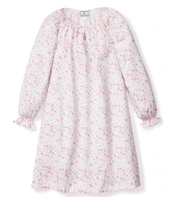 Floral Long Sleeve Nightgown