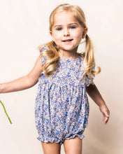 Load image into Gallery viewer, Blue &amp; Purple Floral Romper