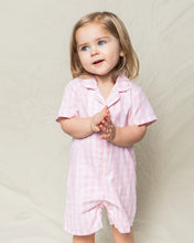 Load image into Gallery viewer, Pink Gingham Romper