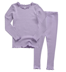 Ribbed Set - Lavender