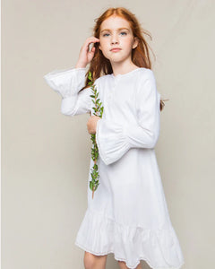 White Long Sleeve Nightgown