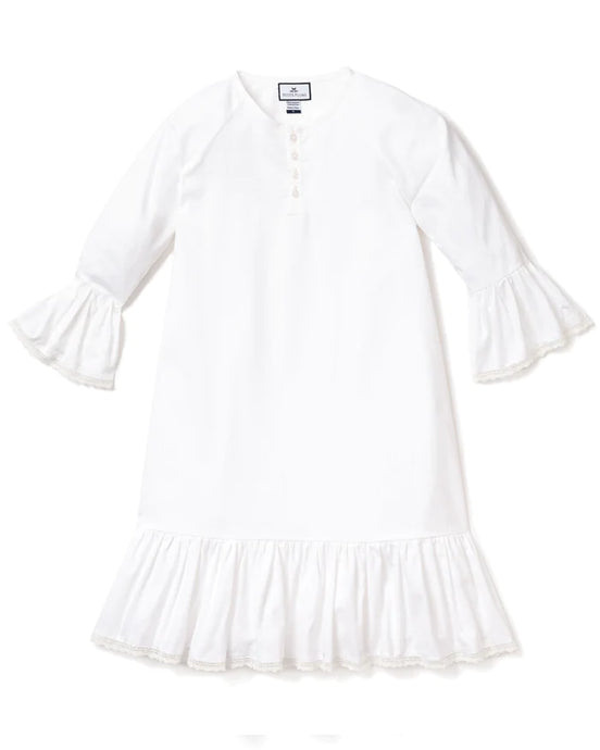 White Long Sleeve Nightgown